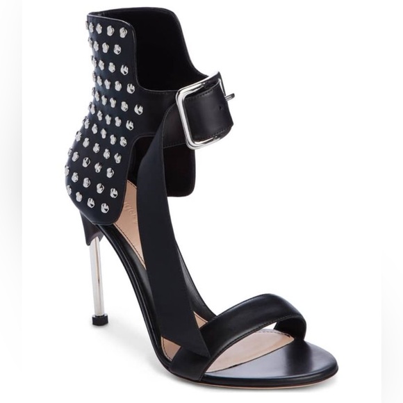 ALEXANDER MCQUEEN Rocker Leather Stud Embellished Sandals - Picture 4 of 13